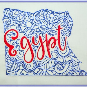 Kaart Egypte-5x7-CF-NLS (1 machineborduurontwerp)