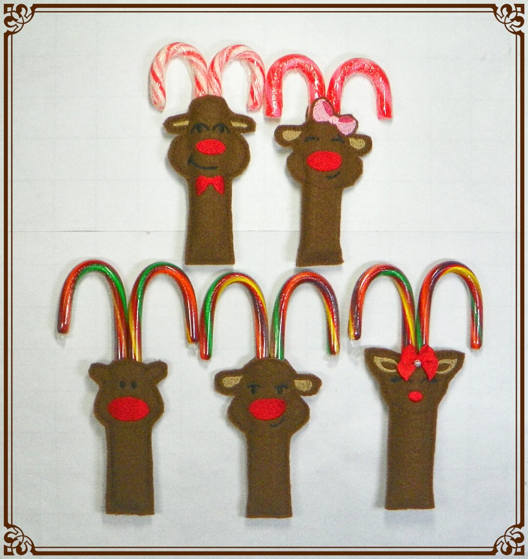 Ithreindeercandycaneholders4x4cfnls 5 Machine Etsy
