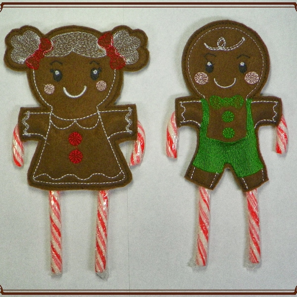 Gingerbread Candy Cane Holder Pattern Etsy