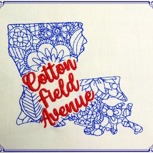 Louisiana-State-Map-Cotton-Field-Avenue-4x4-CR-CF-NLS (1 diseño de bordado de máquina)