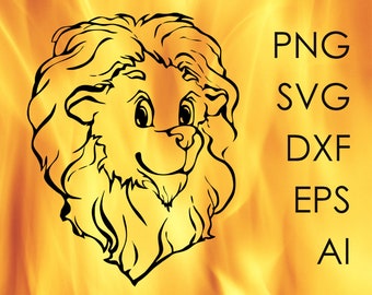 Download Lion Cub Silhouette Etsy
