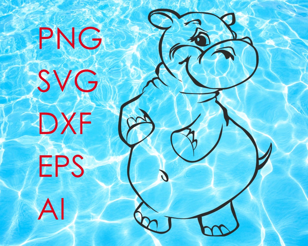 Download Hippo Svg Files For Cricut Hippopotamus Svg Files Hippo Etsy
