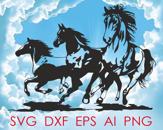 Download Horses Svg Files Wild Horses Cut Files For Cricut Horses Dxf Etsy PSD Mockup Templates