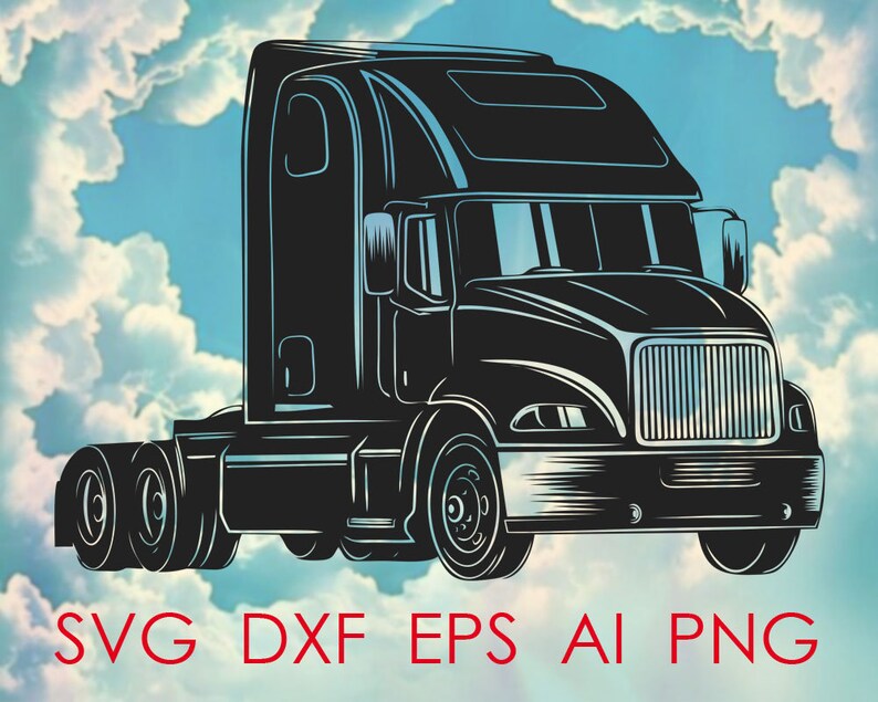Download Art Collectibles Clip Art Semi Truck Svg File For Cricut Semi Truck Cut Files Silhouette Semi Truck Vector Png Semi Truck T Shirt Semi Truck Image Semi Truck Clipart