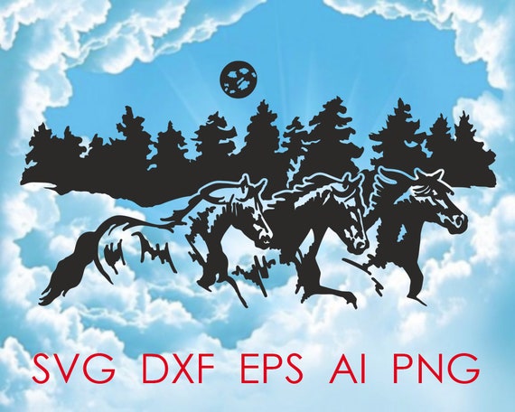 Download Wild Horses Svg Files For Cricut Running Horses Svg Cut Files Etsy PSD Mockup Templates