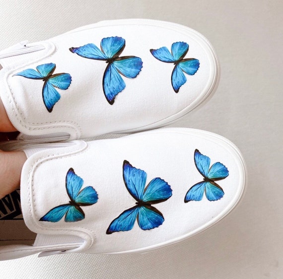 custom vans with butterflies