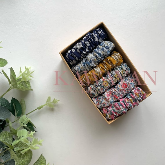 Skinny Scrunchies, Liberty Scrunchies, Hair Ties, Thin Scrunchies, Hair Bun, Toddler Scrunchies, Floral Scrunchies, Stocking fillers,