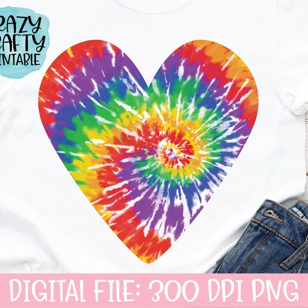 Tie Dye Heart Png - Etsy