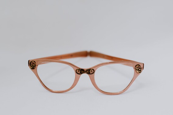Vintage 50's & 60's Tura Aluminum Cateye Eyeglass
