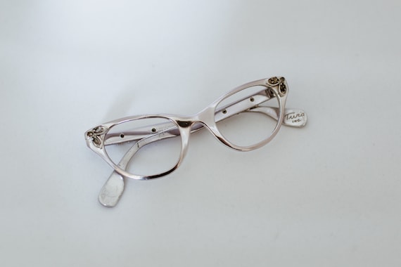 Vintage 60's Aluminum Tura Cateye Eyeglasses - image 1