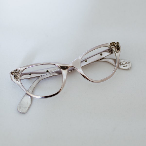 Vintage 60's Aluminum Tura Cateye Eyeglasses