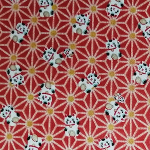 Lucky cat fabric cheap