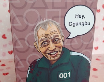 Squid Game Card - Old Man (Oh Il-nam) From Netflix Show Squid Game