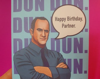 Carte d'anniversaire d'Elliot Stabler (Christopher Meloni) pour la loi et l'ordre : SVU et crime organisé