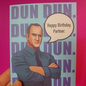 Elliot Stabler (Christopher Meloni) Law and Order: SVU and Organized Crime Birthday Card