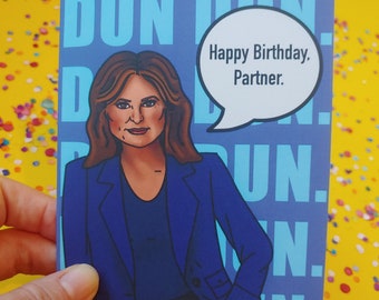 Olivia Benson (Mariska Hargitay) La loi et l'ordre : carte d'anniversaire SVU