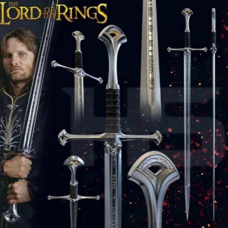 Anduril Sword Lord of the Rings King Aragorn Ranger Replica Sword Gift for Groomsmen Gift Etsy