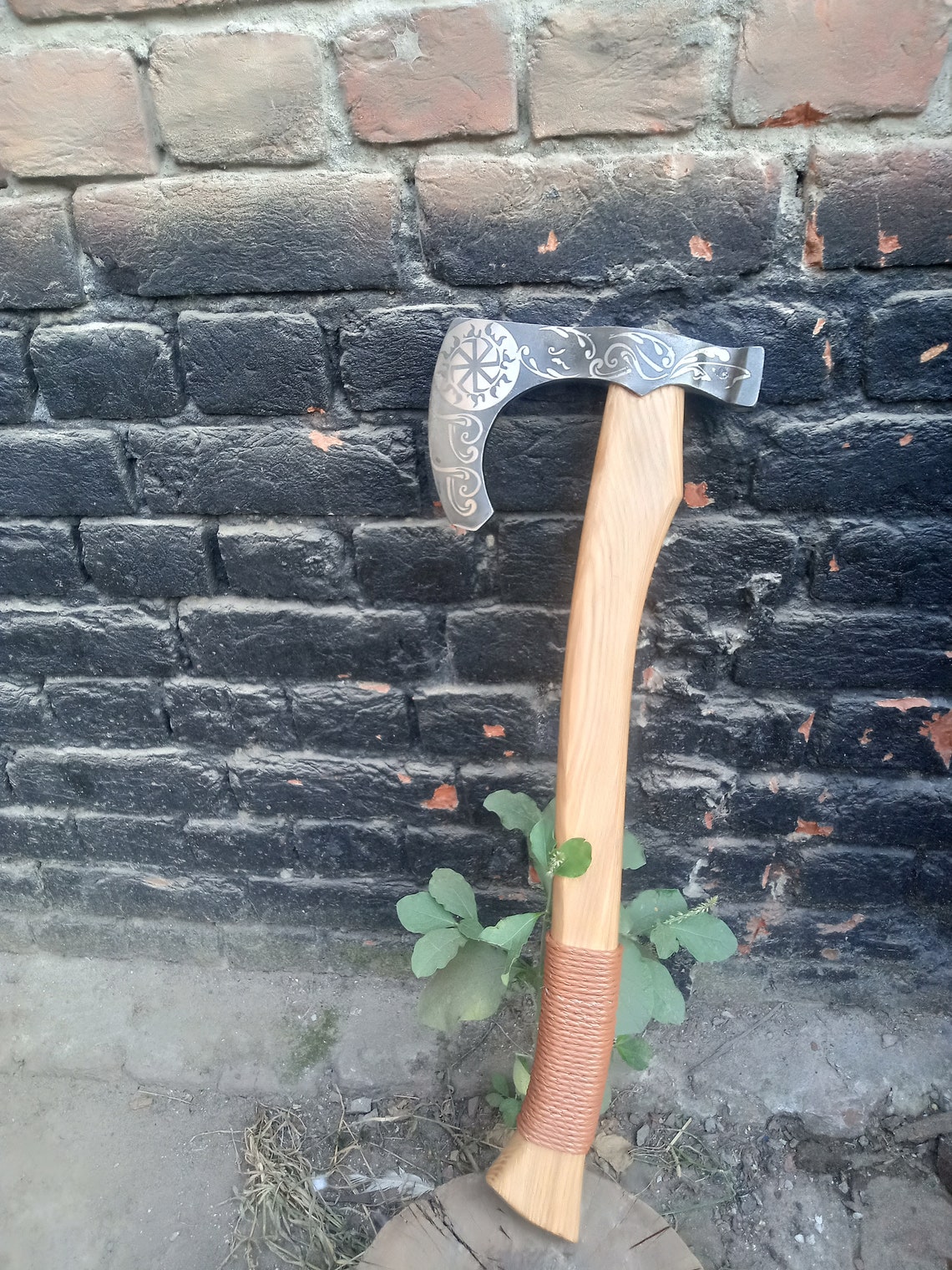 Hand Medieval Axe Etching Axe Custom HandMade Etsy