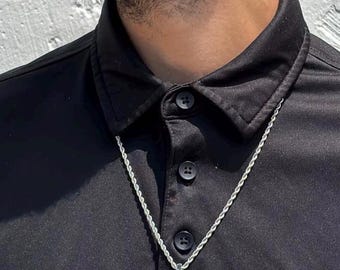 Collana con croce da uomo, regali cristiani per uomo, regali per la festa del papà, collane per lui