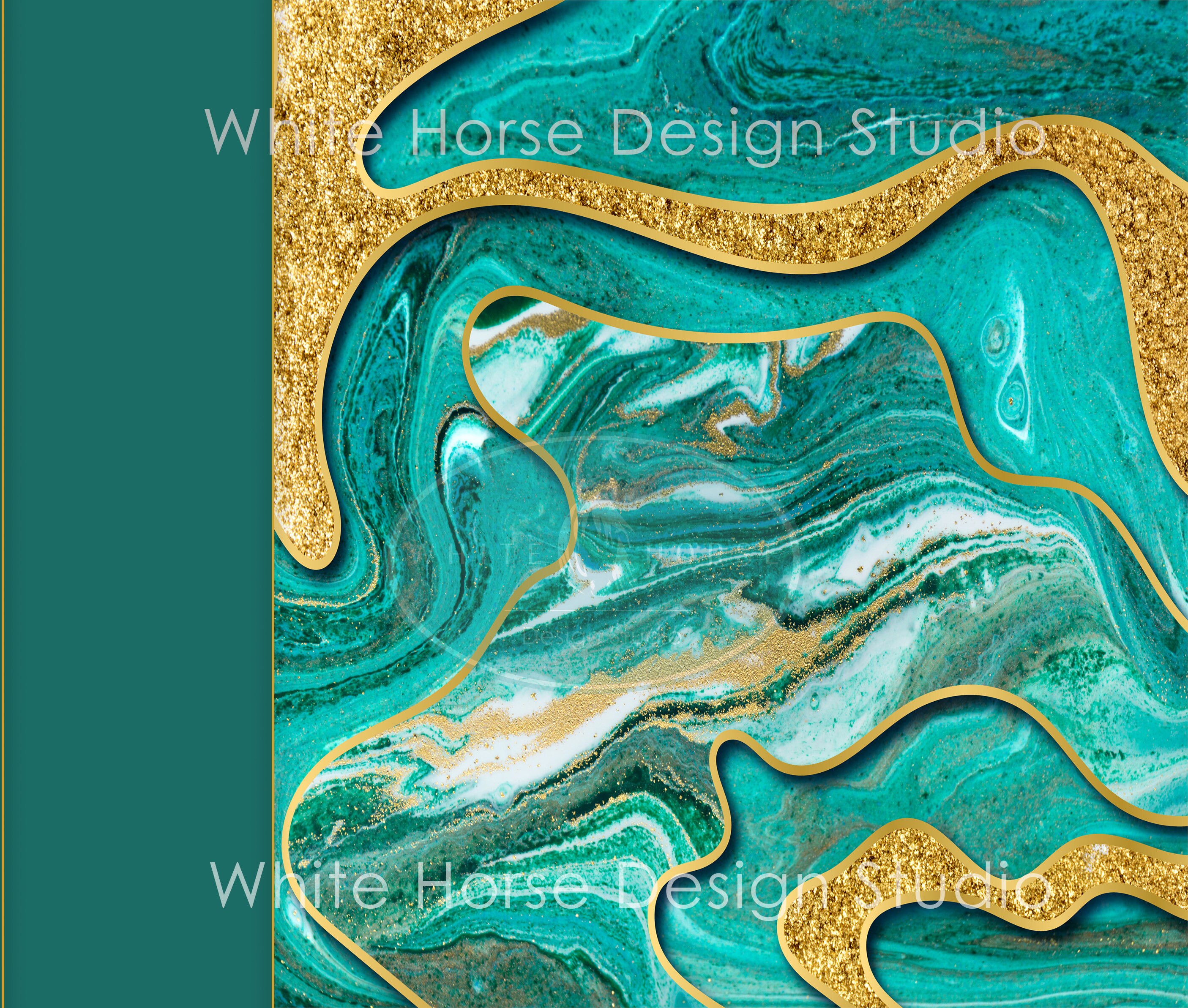 Blanko Name/Spruch Bereich Grüner Neid Marmor mit Glitzer | Etsy