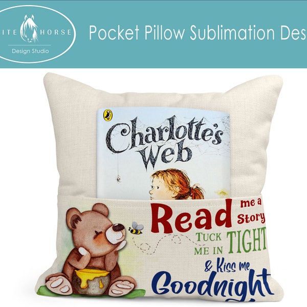 Honey Bear - Pocket Pillow SUBLIMATION DESIGN