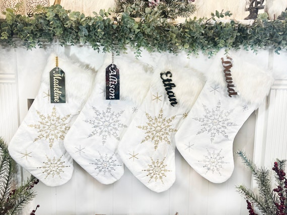 Elegant christmas stockings personalized Clearance