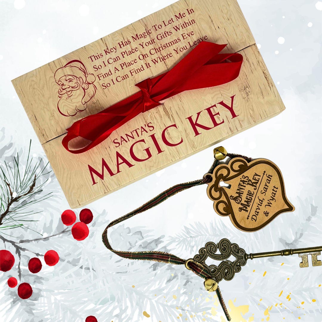 Santa's Magical Key, Santa's Magic Personalized Key, Kid's Christmas ...