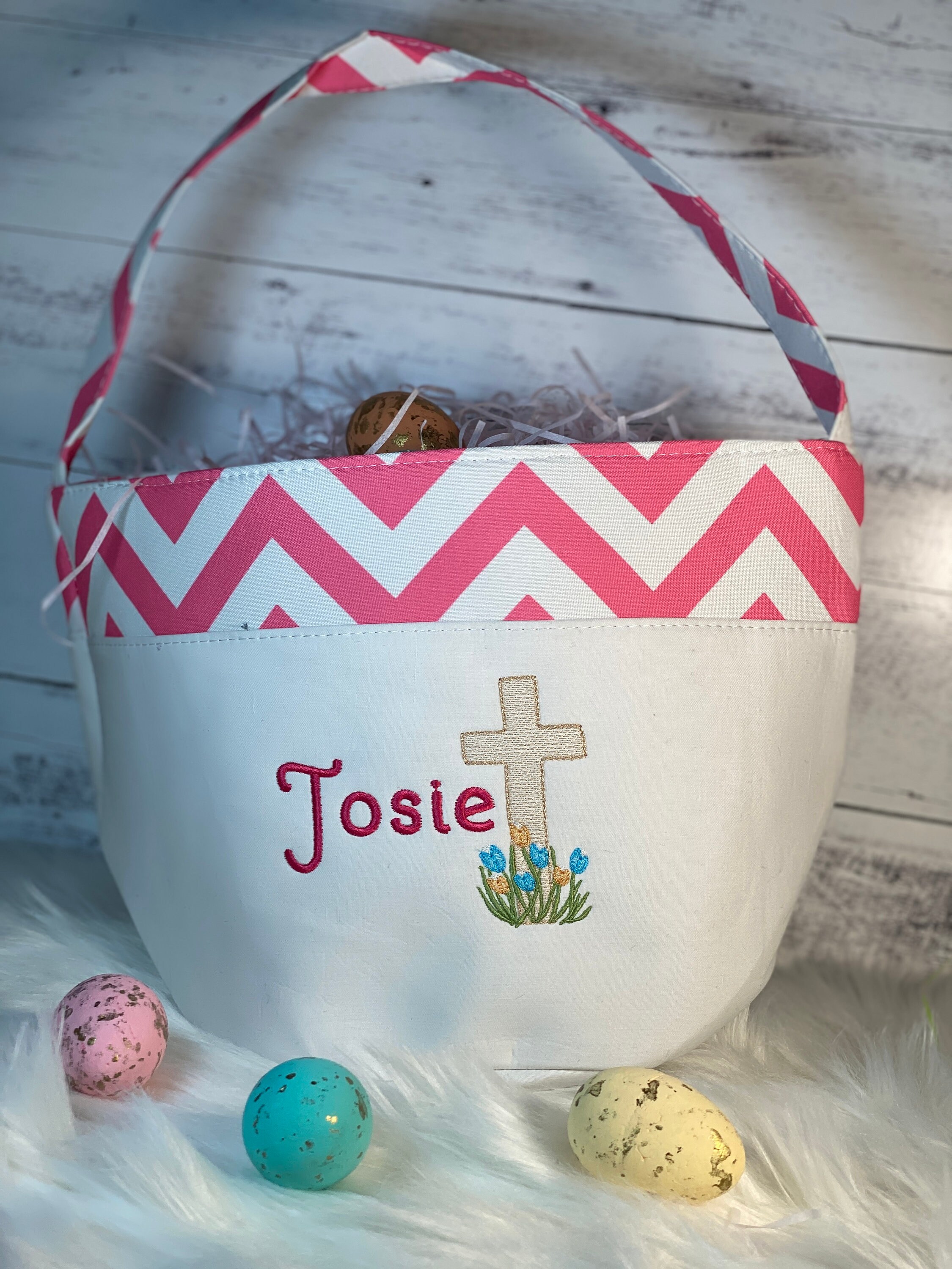 Religious Easter Basket Customized Easter Basket Kid's Etsy