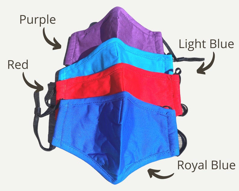 Child Face Mask With Filter Pocket and Nose Wire Toddler Etsy