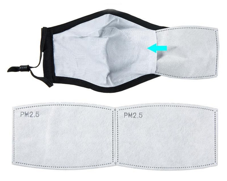 Child Face Mask With Filter Pocket and Nose Wire Toddler Etsy