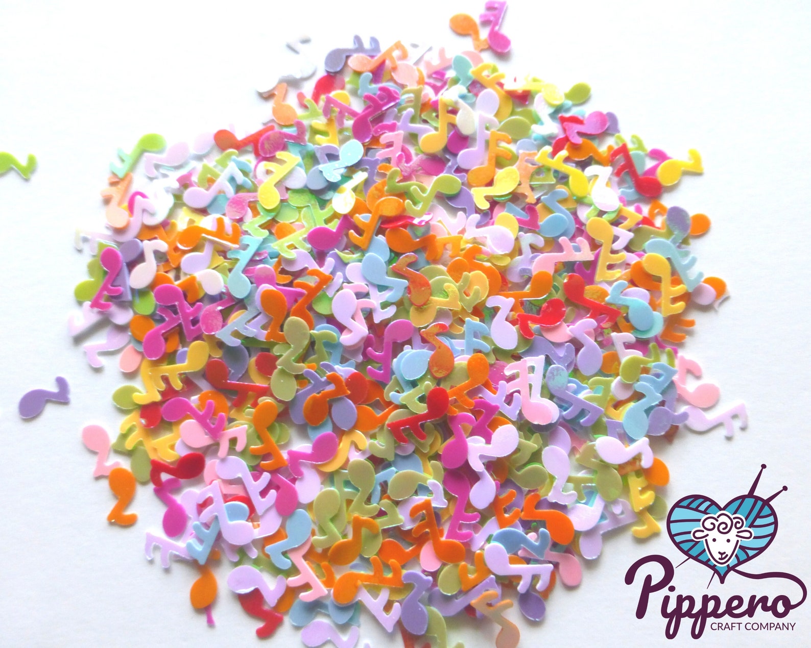 Colorful Music Notes Glitter Music Notes Shape Confetti Etsy