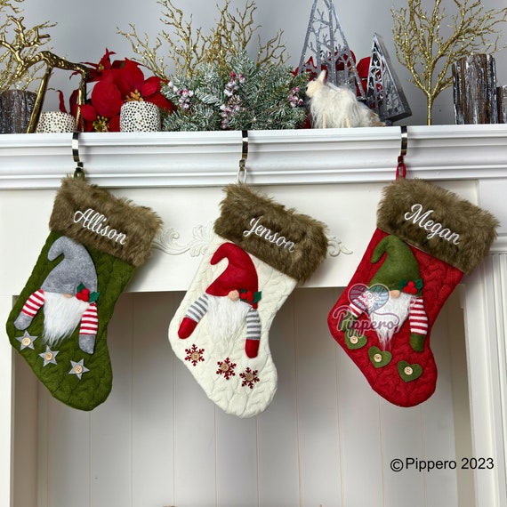Funny DIY Personalized Christmas Stocking with Name, Custom Christmas  Stockings, Customized Xmas Decor Gifts for Family Kids, Christmas Holiday  Party