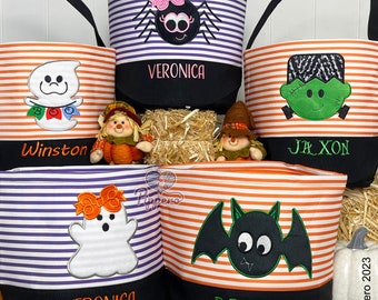 Trick or Treat Bag | Trick or Treat Bucket | Halloween Bag | Halloween Basket | Halloween Bucket | Halloween Tote