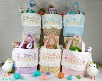 Vintage Personalized Easter Basket,  Customized Easter Basket, Kid's Easter Basket, Custom Easter Basket, Antique Easter Tote