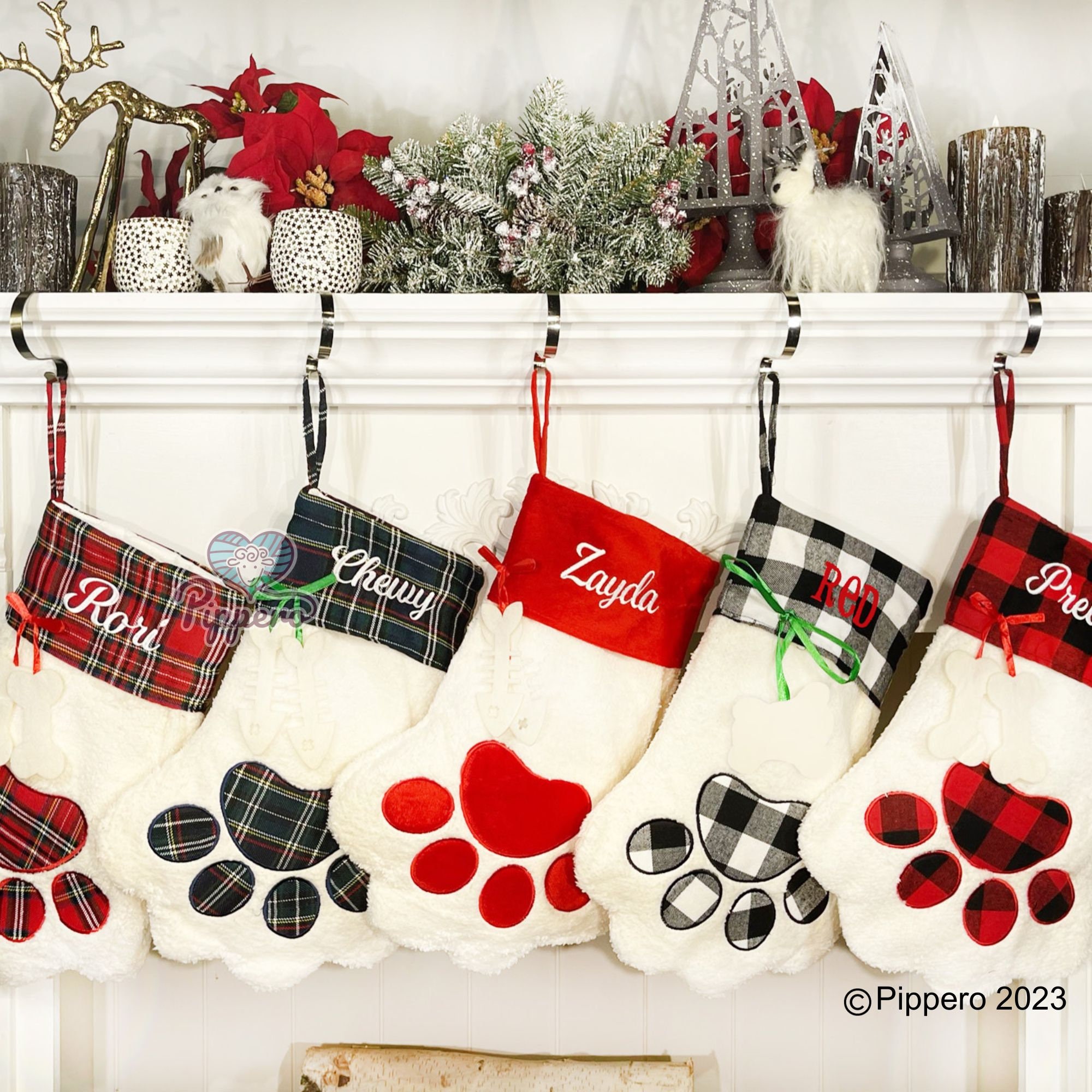 17+ Stocking With Paw Print
