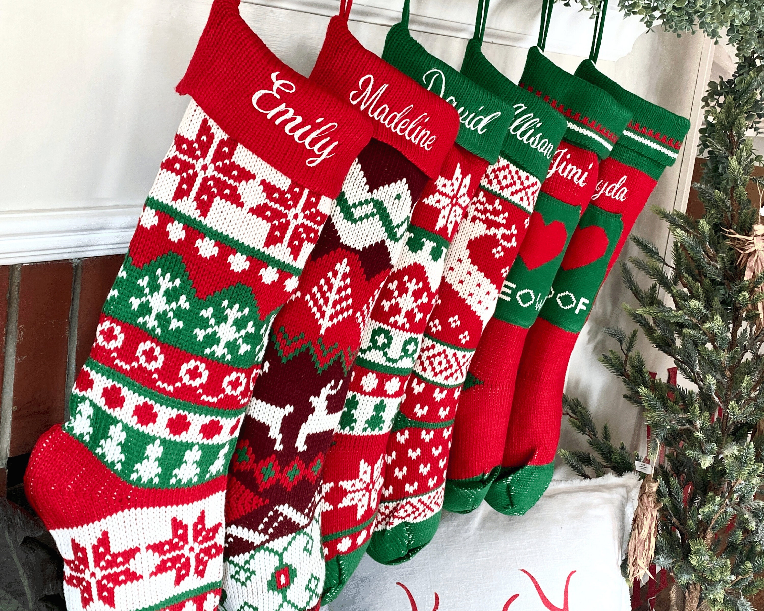 Extra Large Personalized Stocking Long Custom Stocking - Etsy