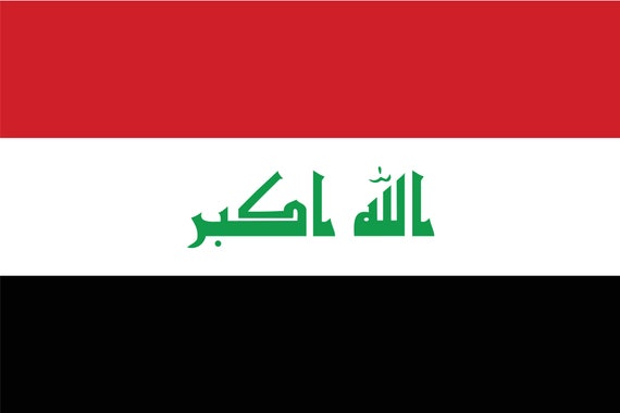 IRAQ FLAG 5X3 FEET (150cm X 90cm)