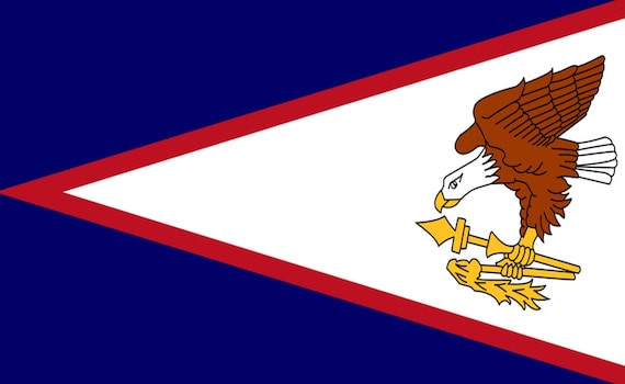American Samoa Flag 5x3 Feet 150cm X 90cm Etsy