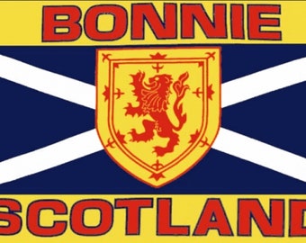 BONNIE SCOTLAND FLAG 150cm x 90cm 5x3 feet Scottish flags