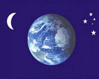 EARTH moon and stars AUSTRALIA FLAG 150cm x 90cm with eyelets 5x3 feet