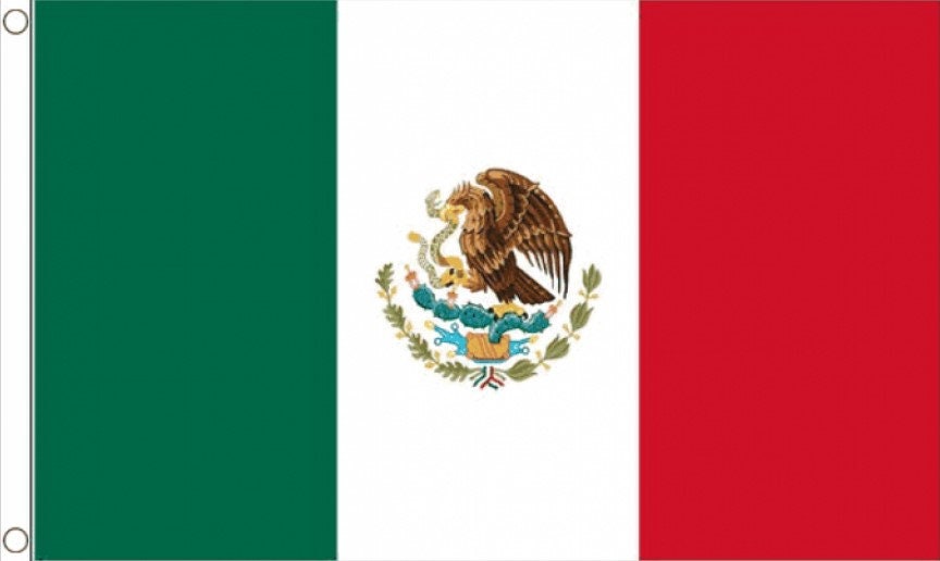 BANDERA DE MÉXICO 5X3 PIES (150cm X 90cm) Banderas de México
