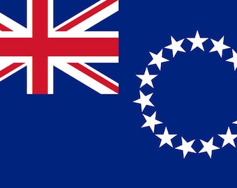 COOK ISLANDS FLAG 5X3 feet (150cm X 90cm)