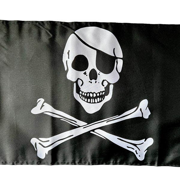 SKULL AND CROSSBONES Pirate Flag 45cm x 30cm 18" x 12"