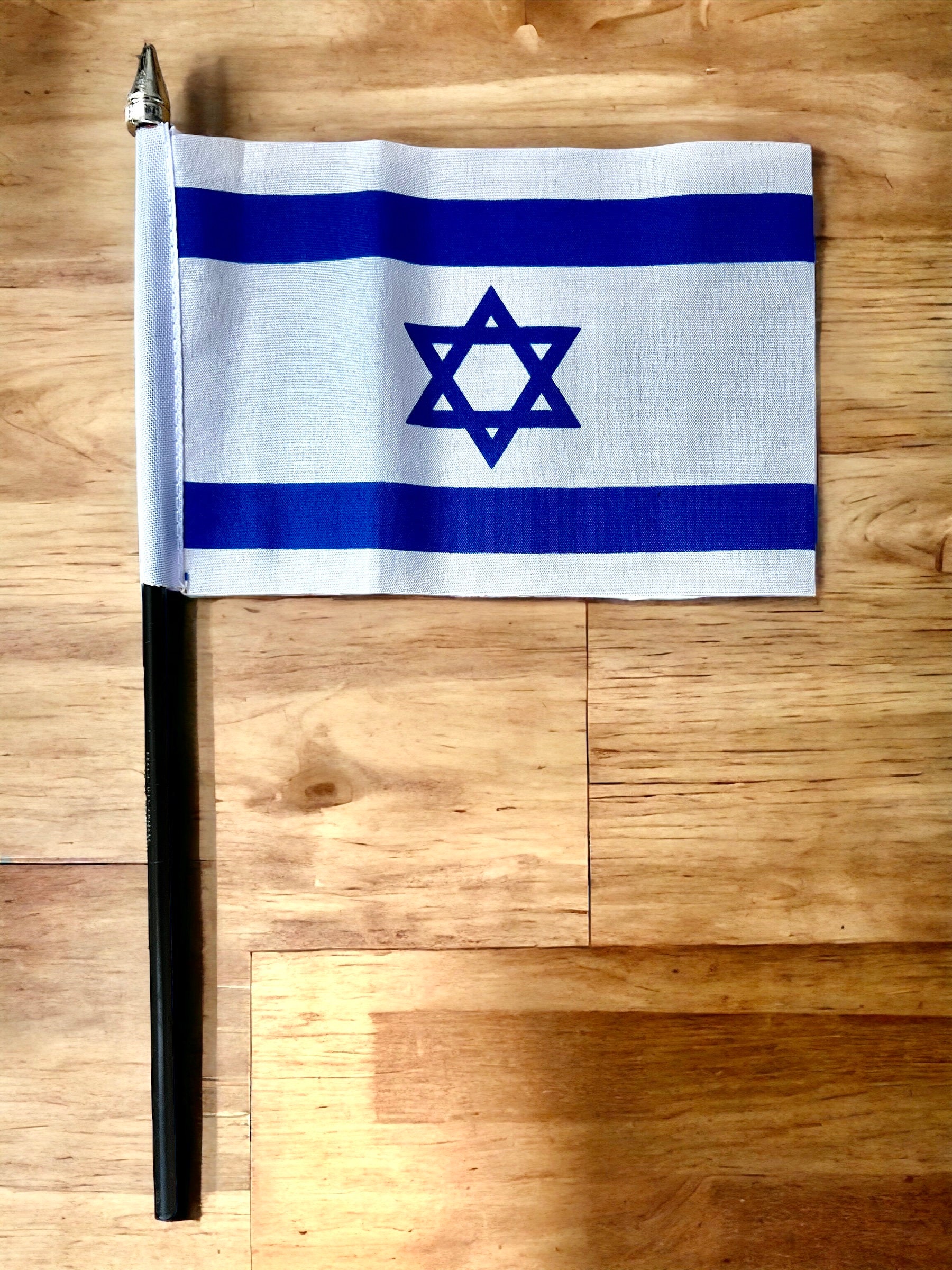 Israel Table ISRAEL TABLE FLAG With Golden Base Stands 25cm - Etsy