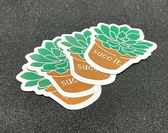 Sticker succ it, stickers succulents, stickers végétaux stickers plante ordinateur portable, stickers plante verre, sticker plante bouteille d'eau