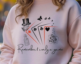 Caraval Sweatshirt, Bookish Love Shirt, Bookish Shirt, erinnern, es ist nur ein Spiel Shirt, Stephanie Garber, Booksta Shirt, caraval MERCH