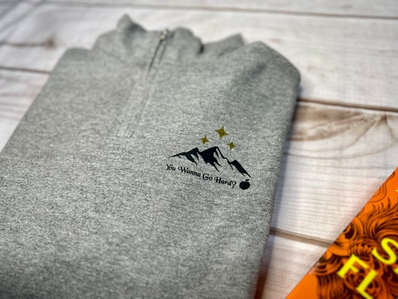 LICENSED Illyrian Boot Camp Sweatshirt, Acotar, Rhysand Cassian - Technical View