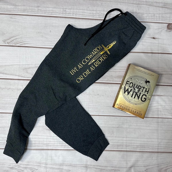 Dragon Book inspired Joggers, Dragon Rider, Fantasy Dragon Reader, Rider, Dragons and Books, bookish babe, book club, lightning wielder