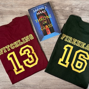 Camiseta con licencia del Trono de Cristal, Aelin Galanthynus, Camisa del Equipo del Trono de Cristal, Hasta cualquier fin, Rattle The Stars, Manon Blackbeak