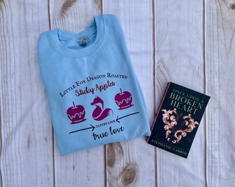 Once upon a Broken heart sweatshirt, Evangeline Fox, Jacks and Evangeline, OUABH shirt, Dragon Roasted Apples, Prince of hearts